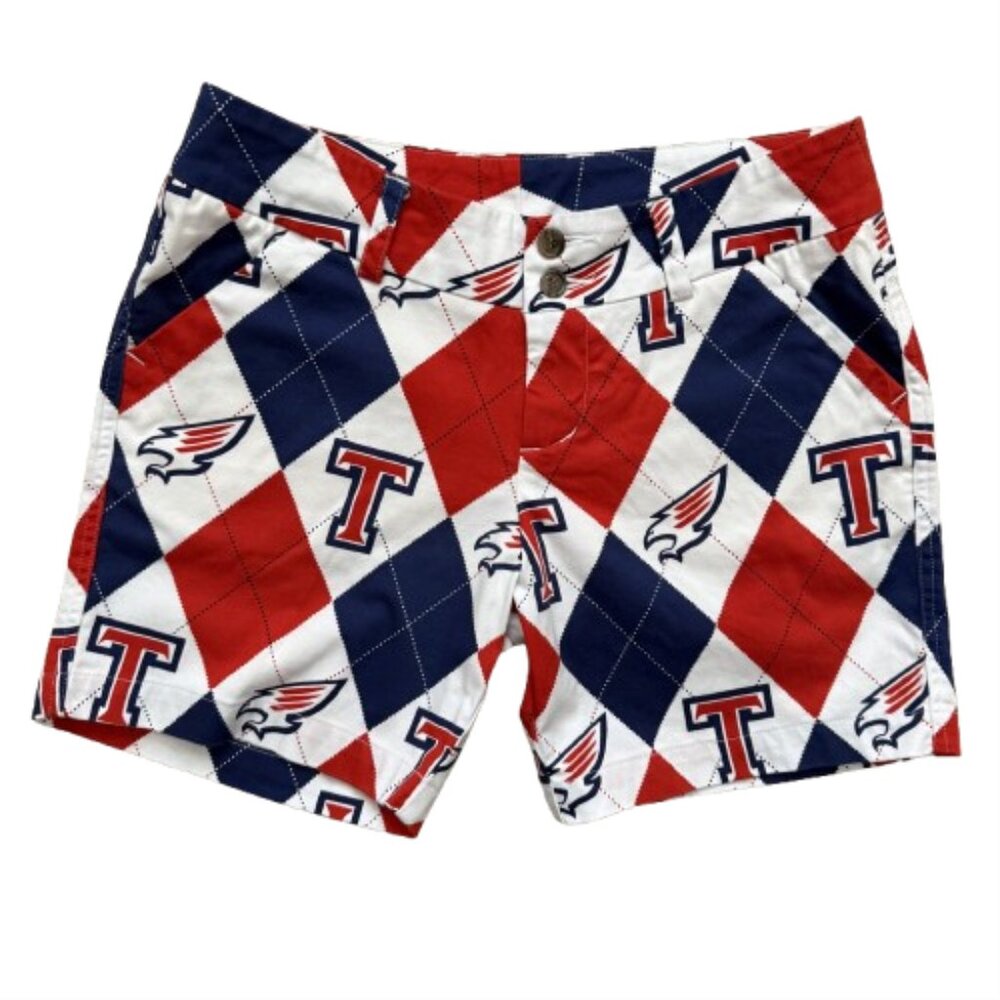 Loudmouth Ladies Golf Shortys Argyle Falcon Logo